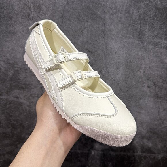 Onitsuka Tiger Mexico 66 Cream Mary Jane Sneakers - Picture 3 of 9